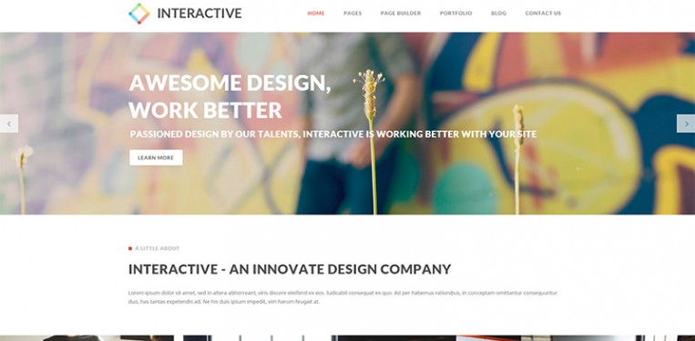 Interactive   Elegant Wordpress Theme